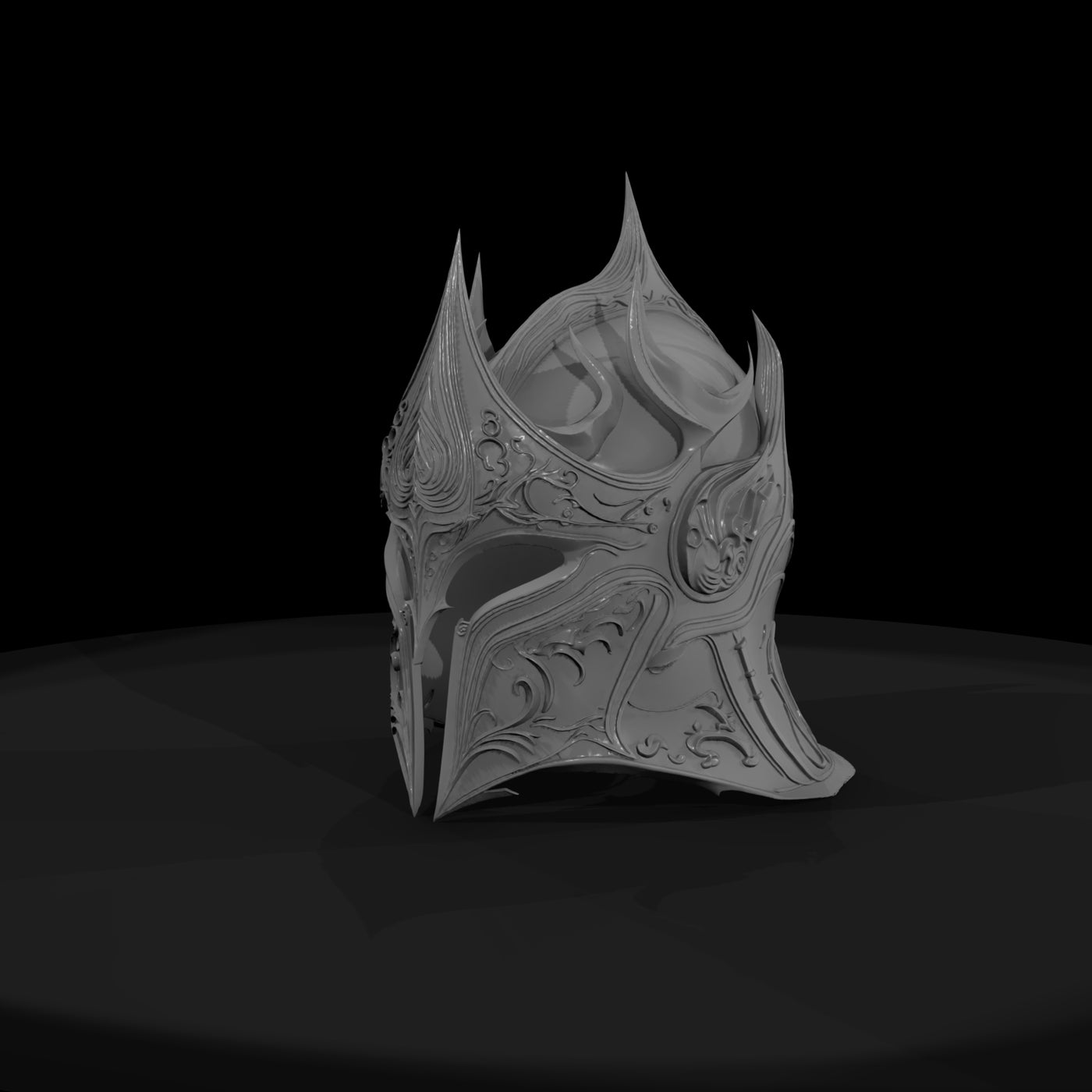 ornate-gothic-knight-helmet-fantasy-miniature-diorama-prop-113555