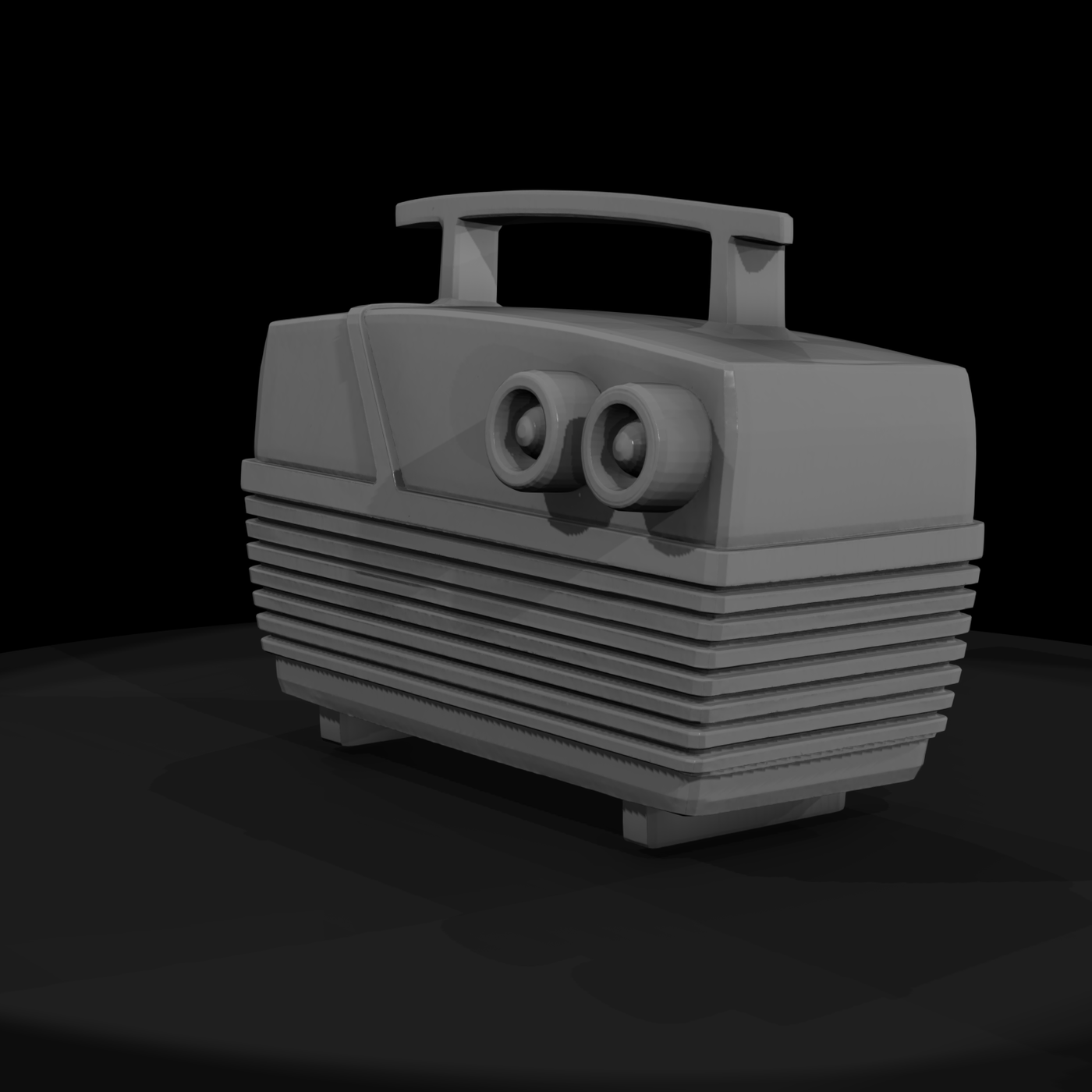 Retro Portable Amplifier Prop