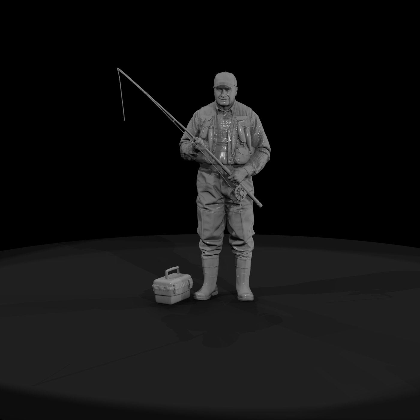 0151 Elderly Grandfather Fishing