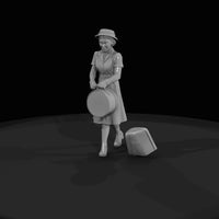 1950s-train-passengers-woman-with-hatbox — thumbnail 5