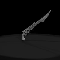 engraved-stylized-gunblade-pistol-sword-miniature-prop-004507 — thumbnail 3