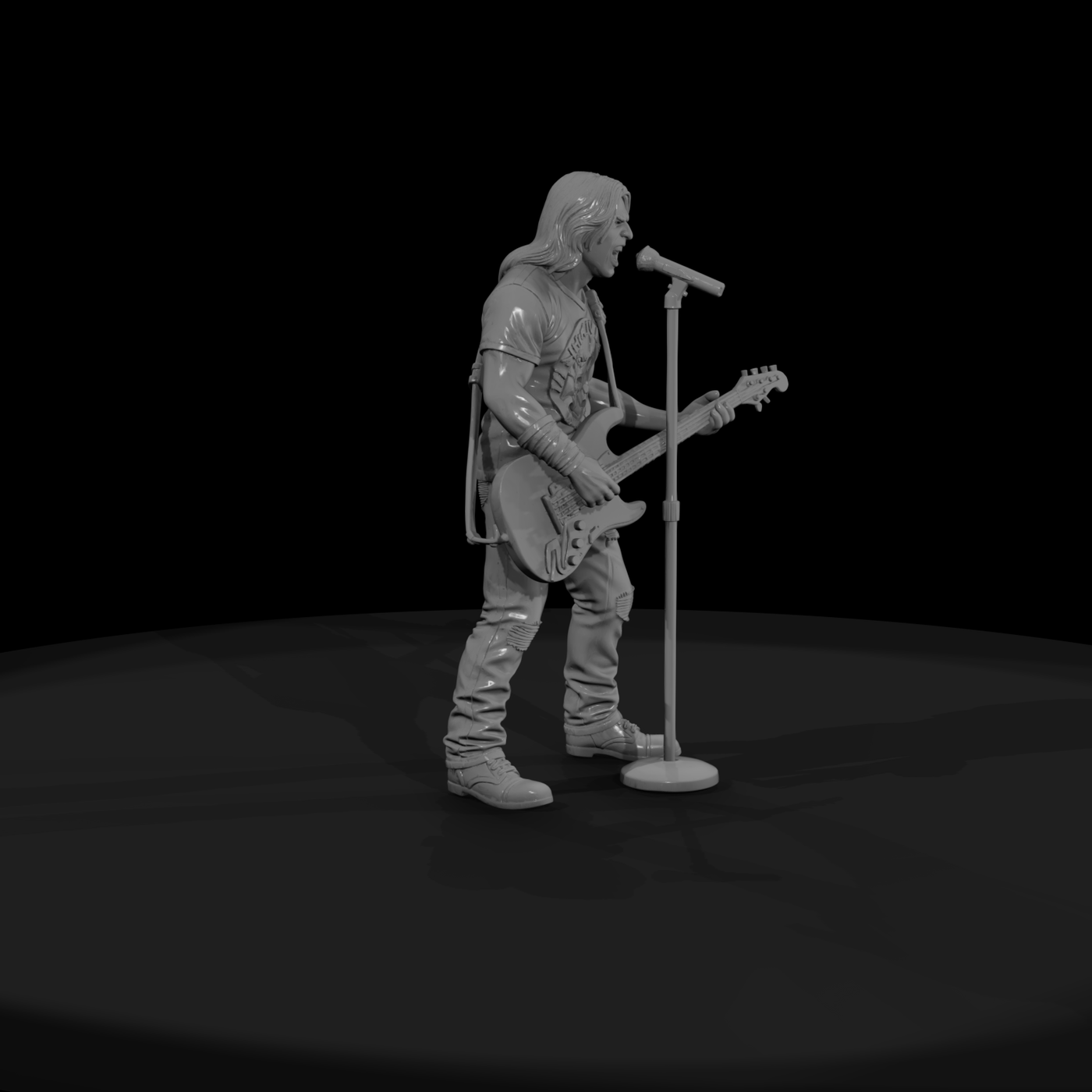 0187 Musician Electric Guitar Mic
