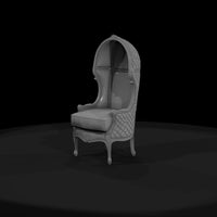 neoclassical-tufted-balloon-back-accent-chair-41bfc4 — thumbnail 2