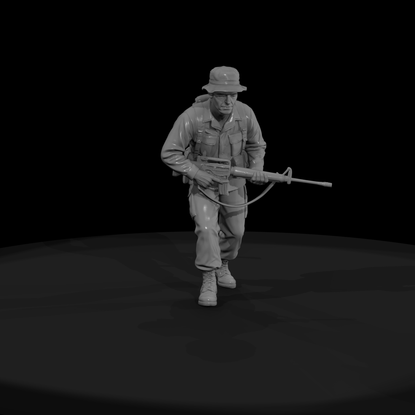 Vn Army 017 Vietnam U S Army Rifleman Figure