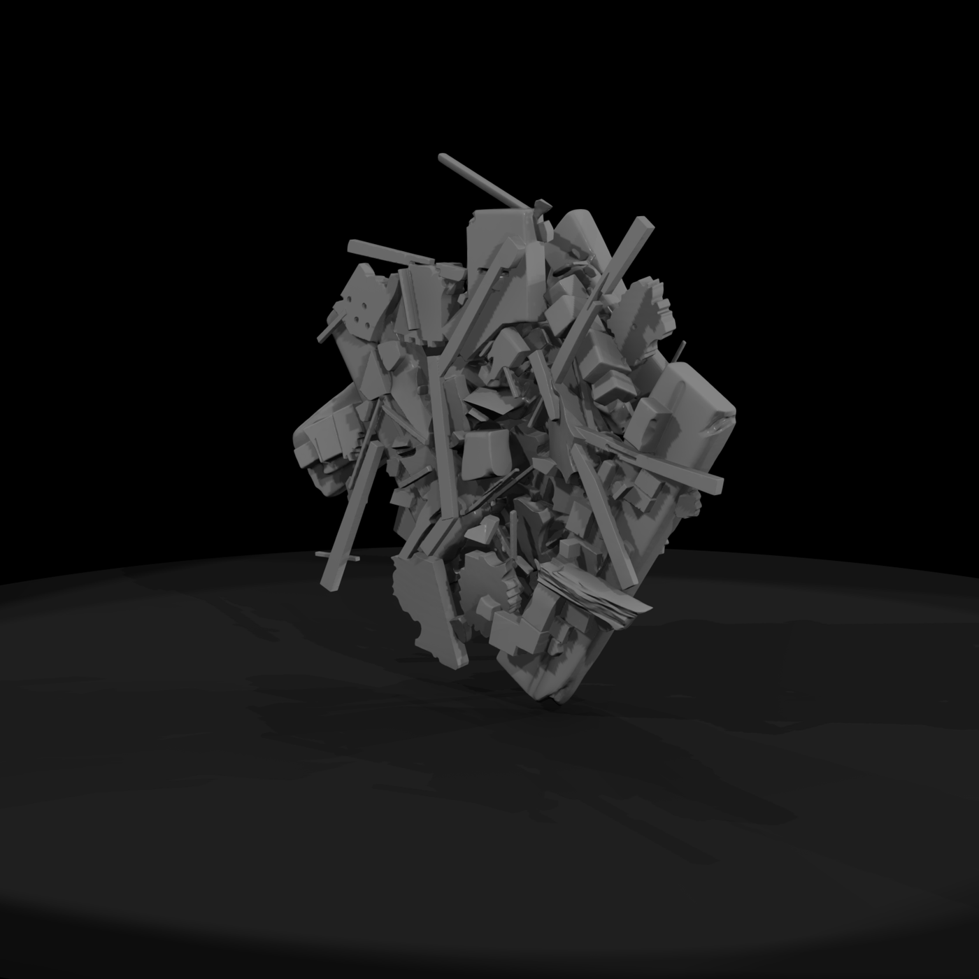 Weathered Wooden Debris Pile — Terrain