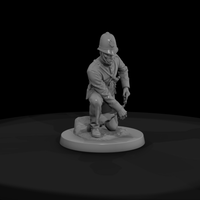 1880s Constable Kneeling with Handcuffs — thumbnail 3