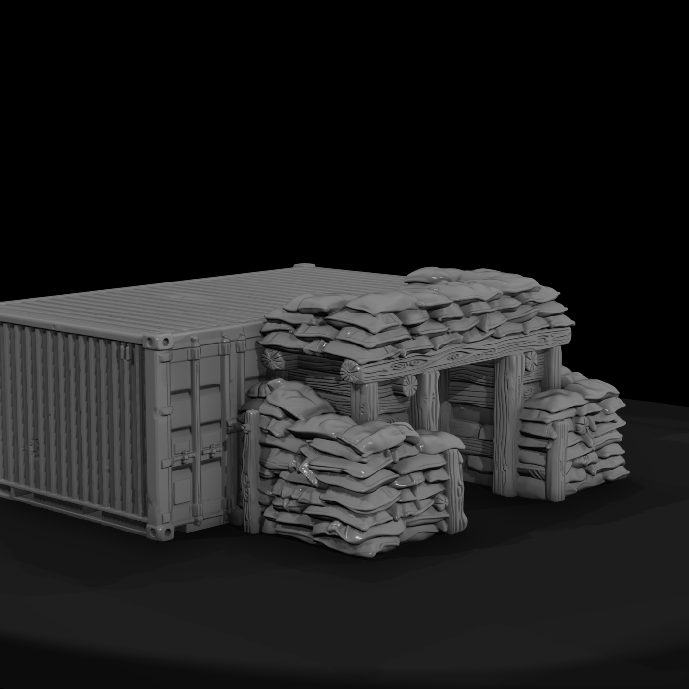 Mil 165 Vietnam Conex Ammo Bunker