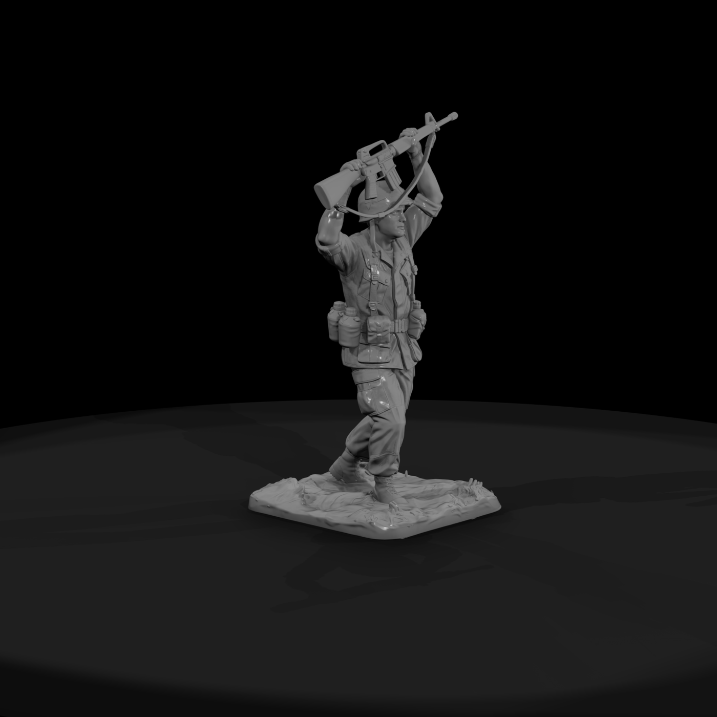 Vnh 021 United States Army Rifleman Paddy Crossing