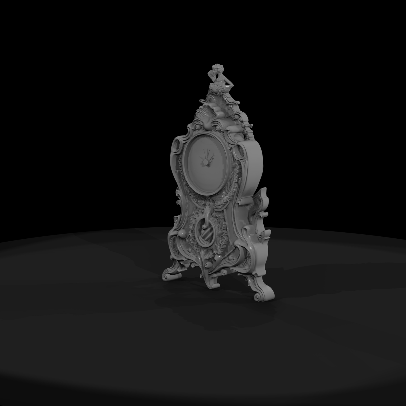 Ornate Rococo Mantel Clock