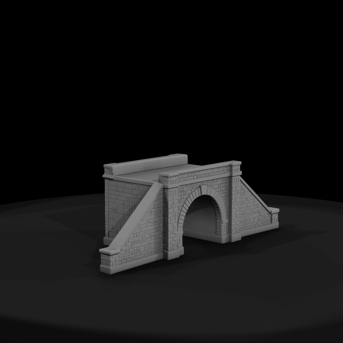 Masonry Arch Culvert with Wing Walls