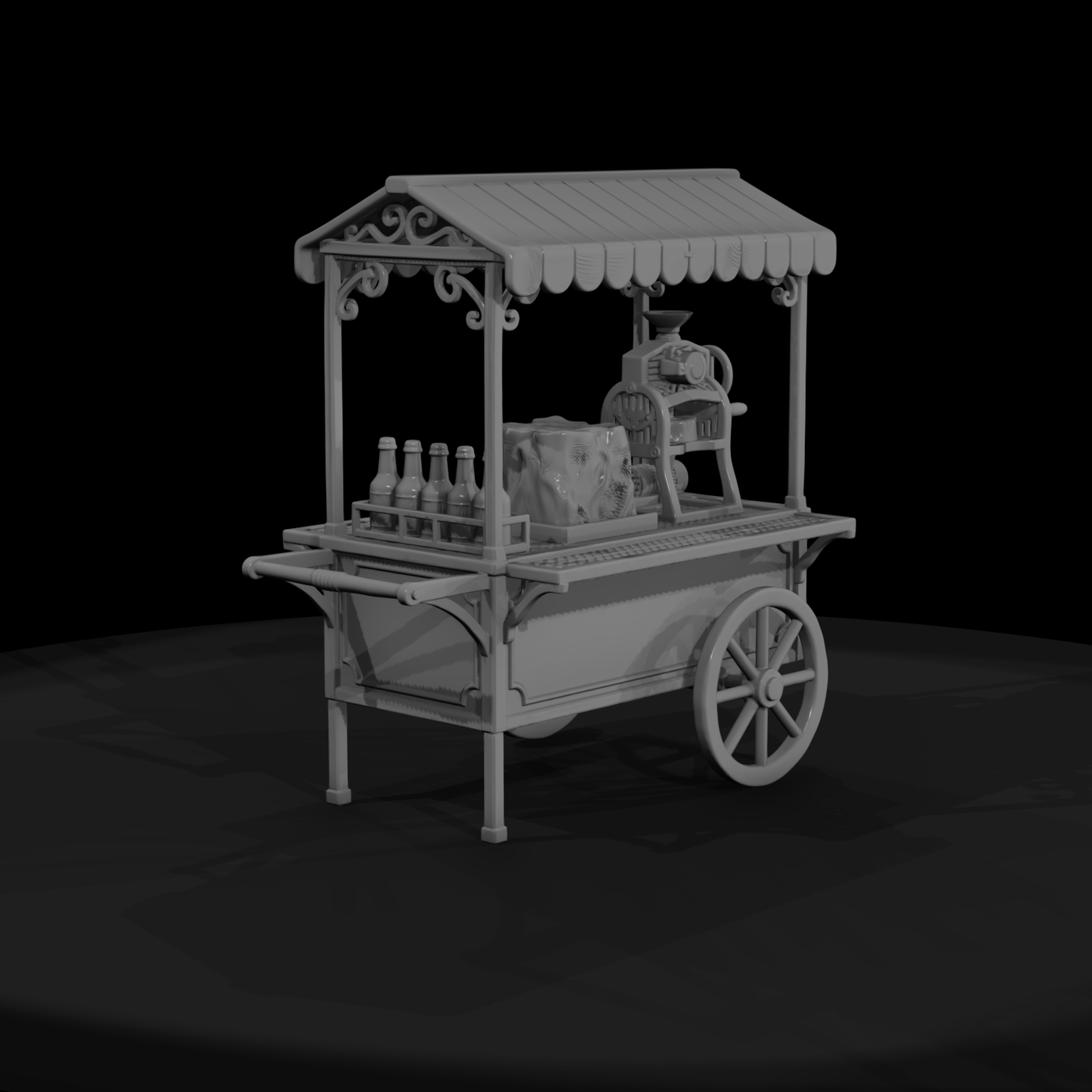 Cir 175 Stall Snow Cone Cart