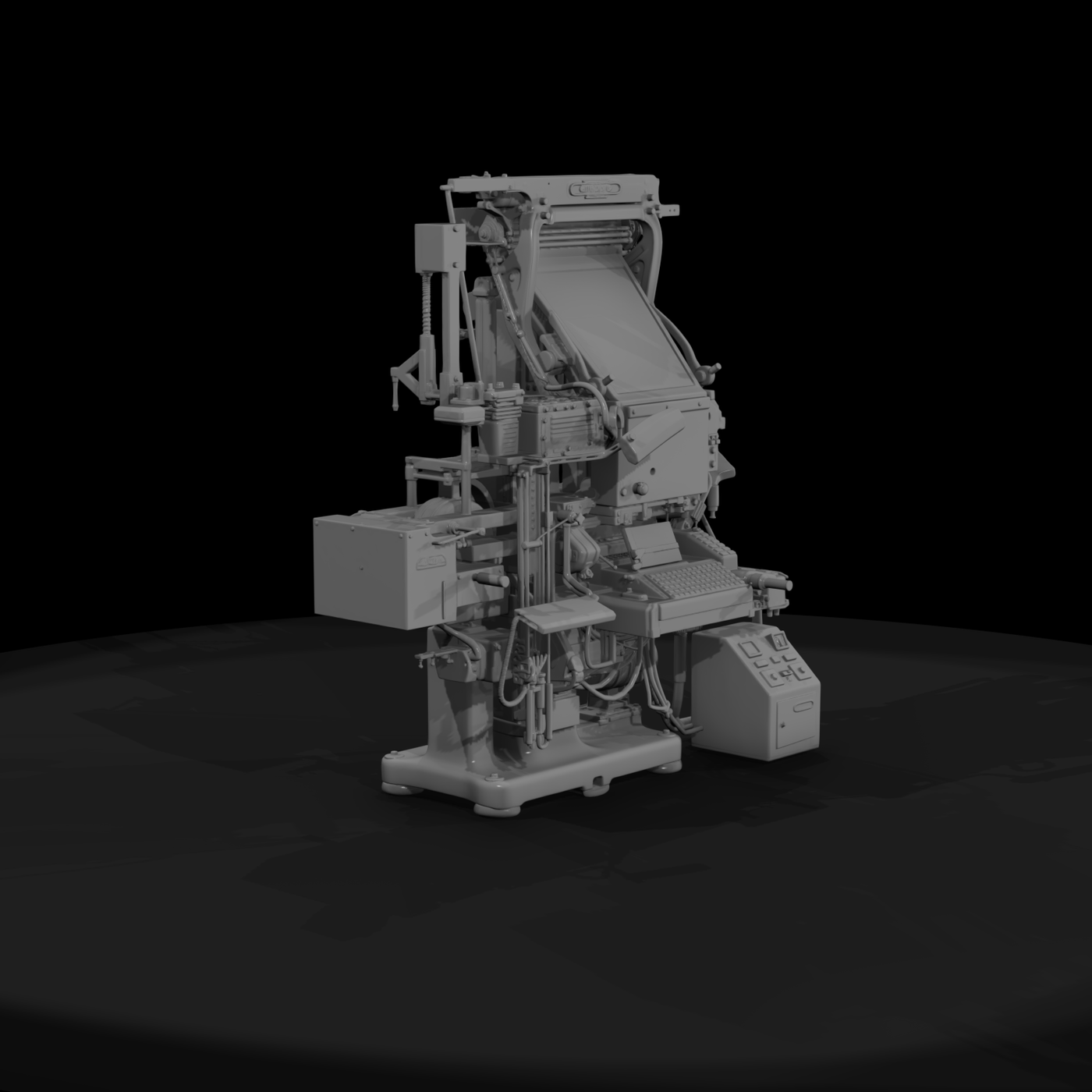 Vintage Linotype Typesetting Machine
