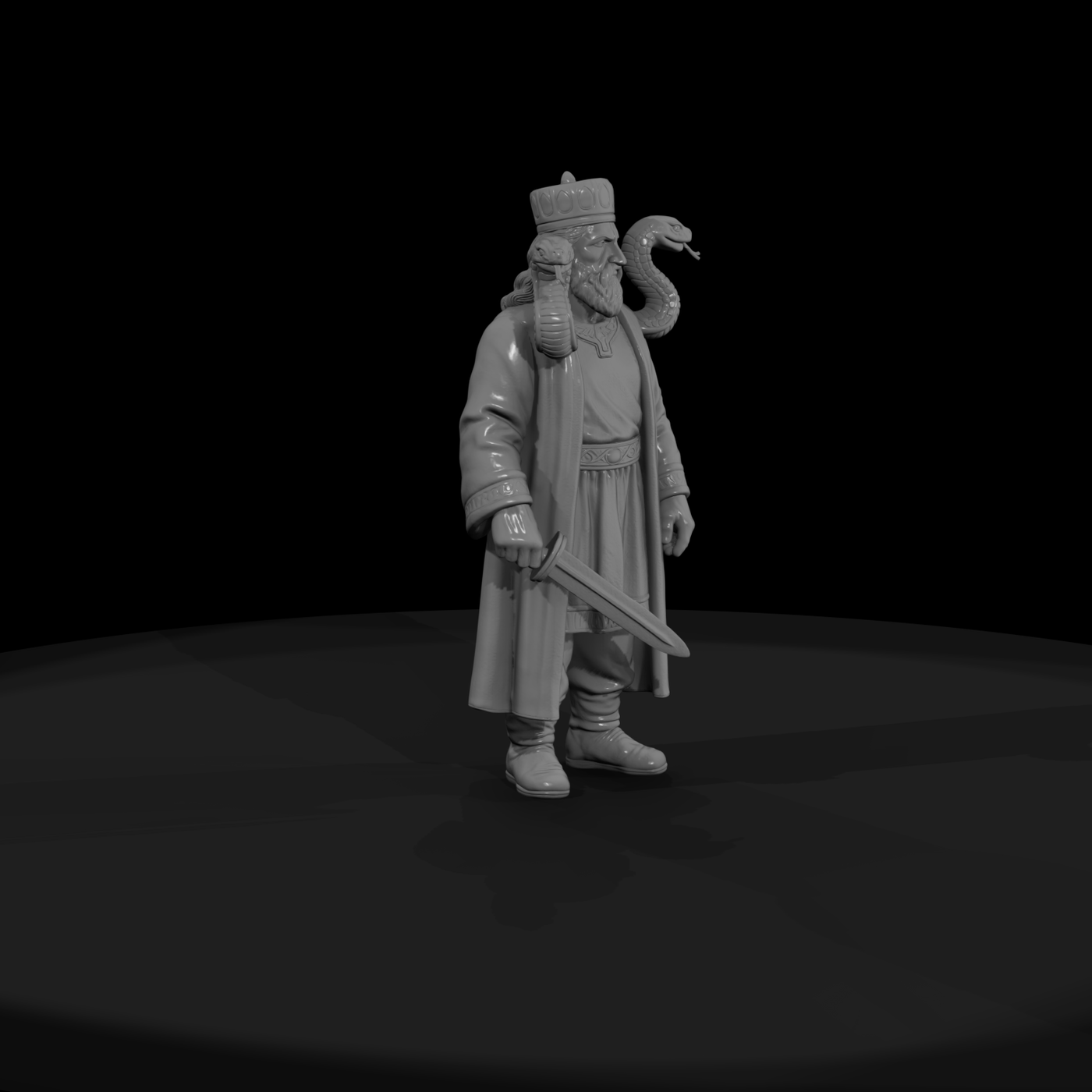 Myth 0393 Mythology Zahhak Miniature Figure