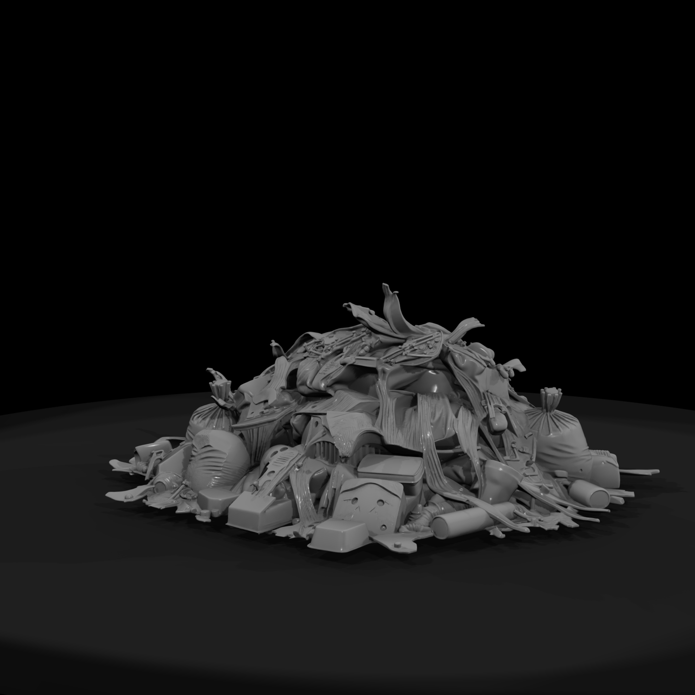 Stylized Trash Pile