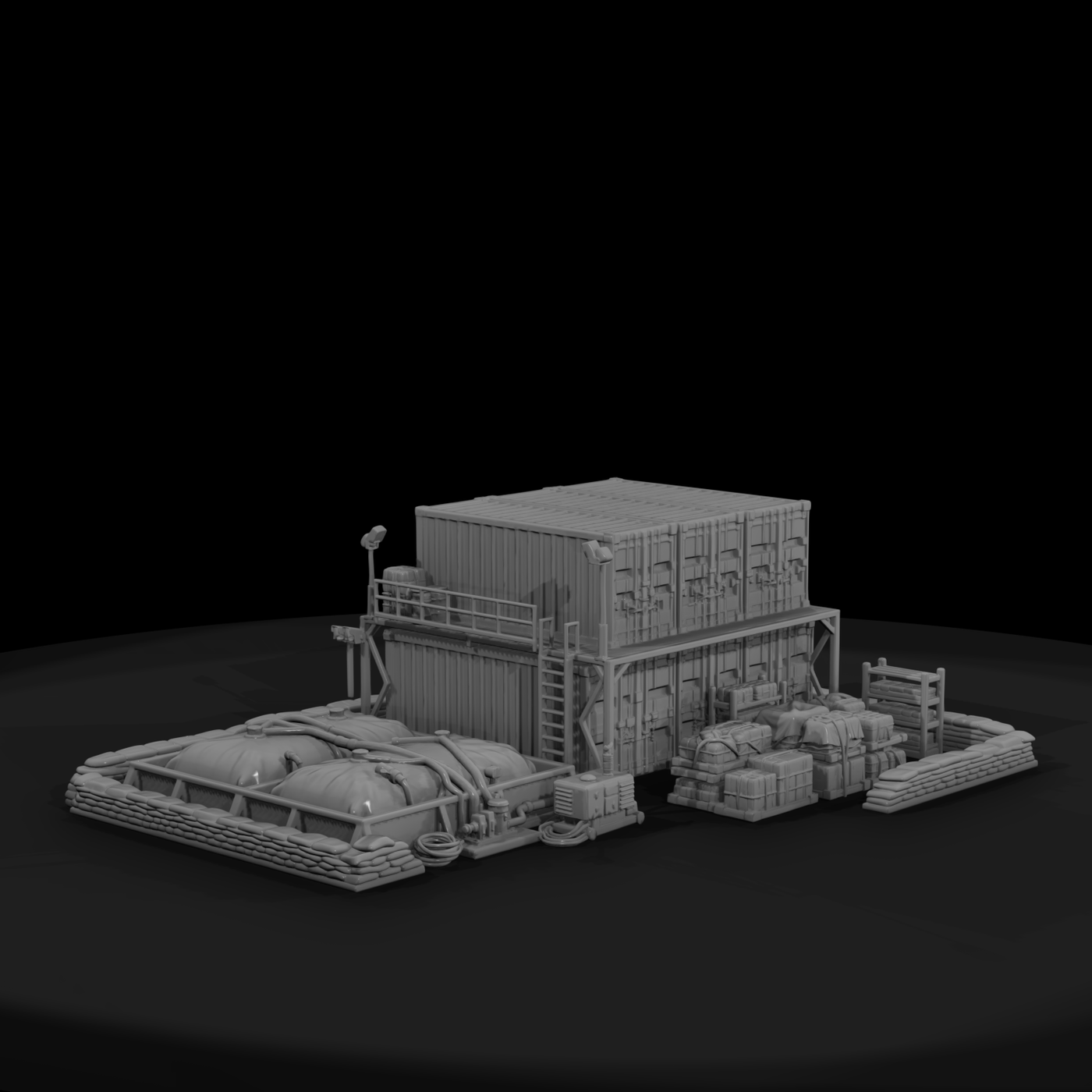 Mil 245 Modern Desert Forward Supply Depot