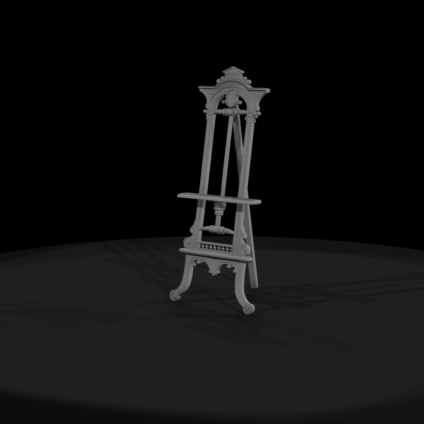 Neoclassical Carved Easel