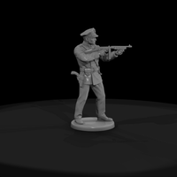 1920s Police Officer with Submachine Gun — thumbnail 3