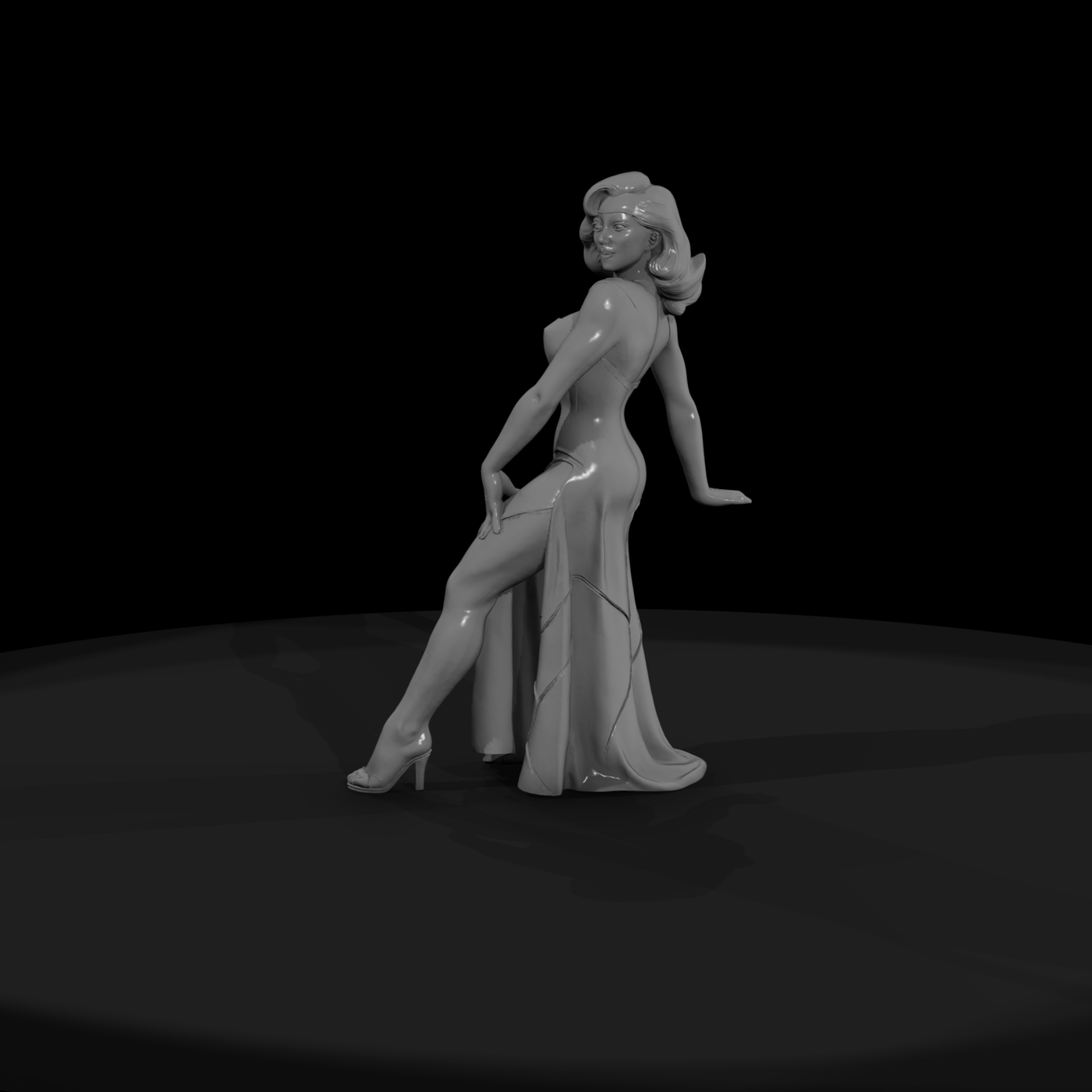 Classic Pinup Figurine — Retro Female