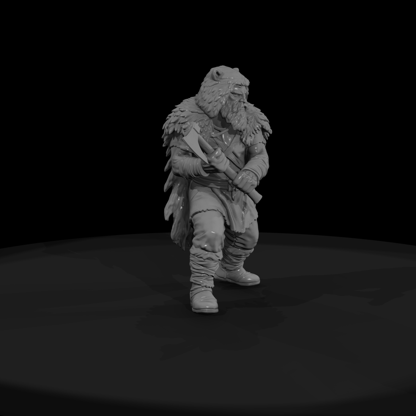 Myth 0336 Mythology Berserker Spirit Miniature Fig