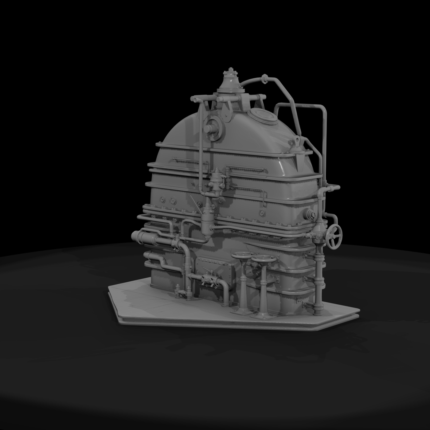 Riveted Steam Boiler — Industrial