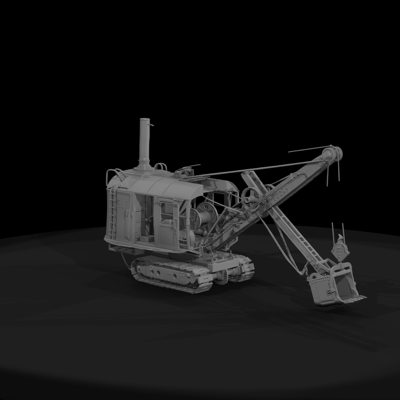 Vintage Steam Shovel Excavator