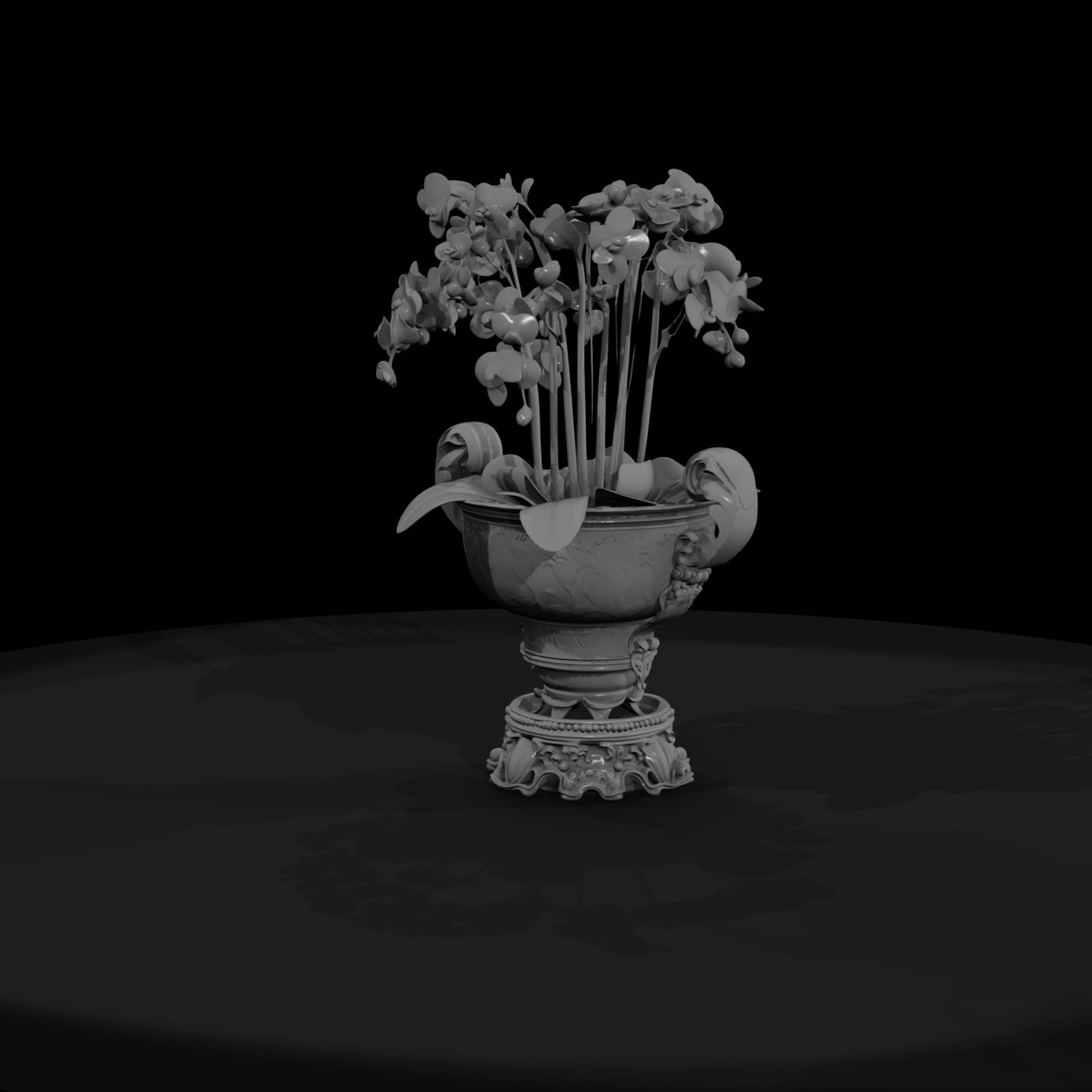 baroque-urn-planter-with-moth-orchids-miniature-diorama-centerpiece-041729