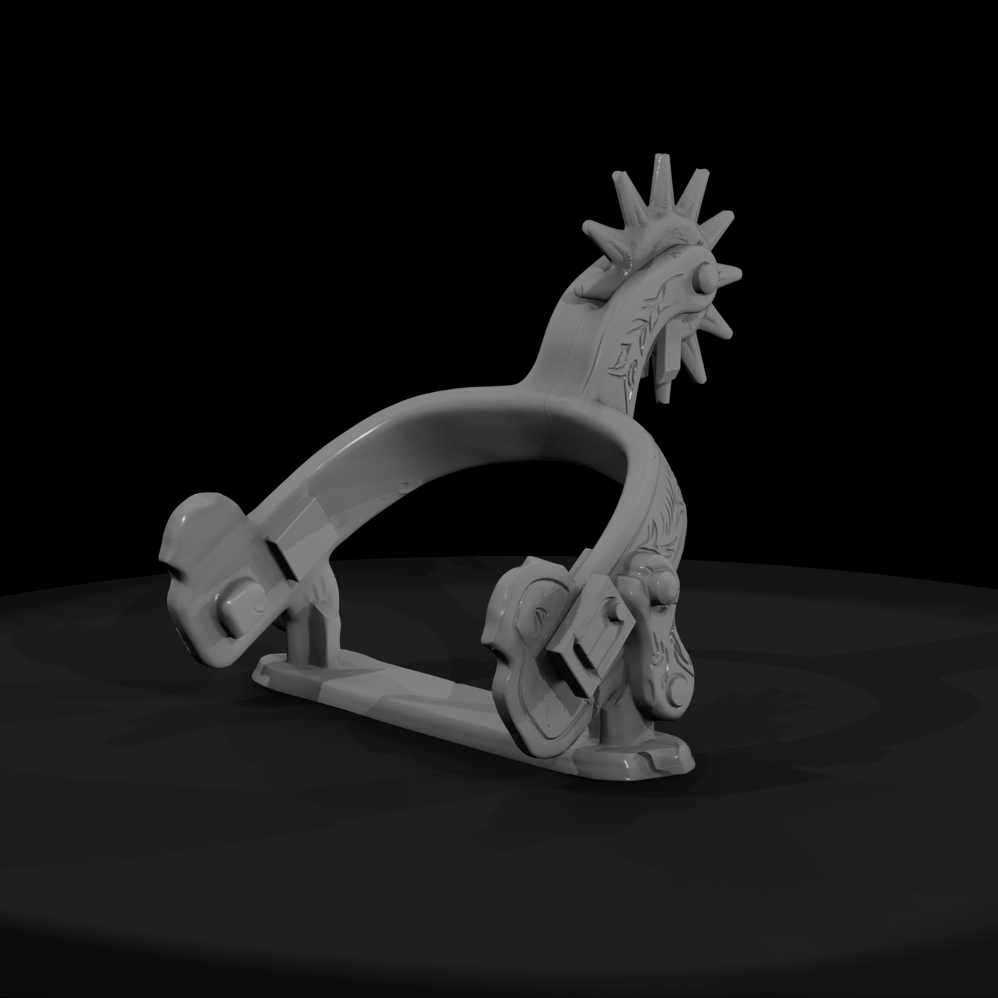 Ornate Western Cowboy Spur