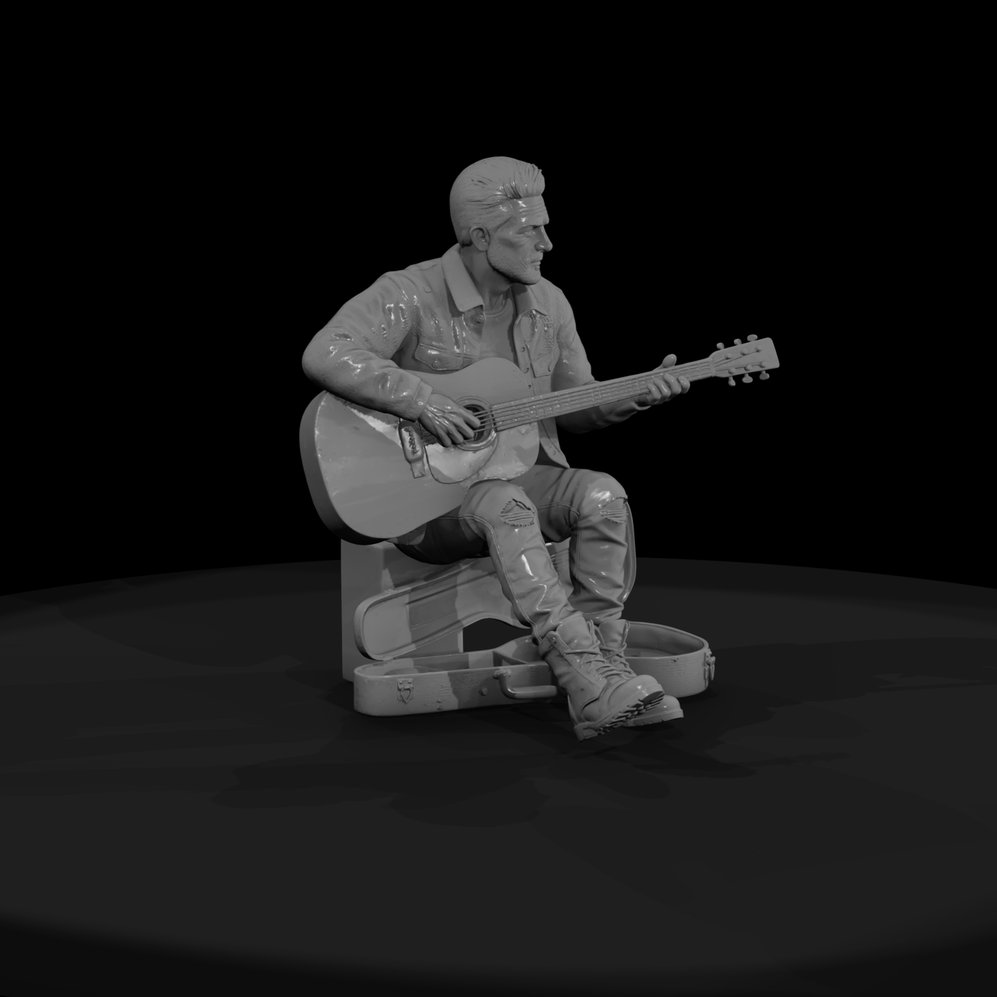 0195 Musician Street Guitar Case