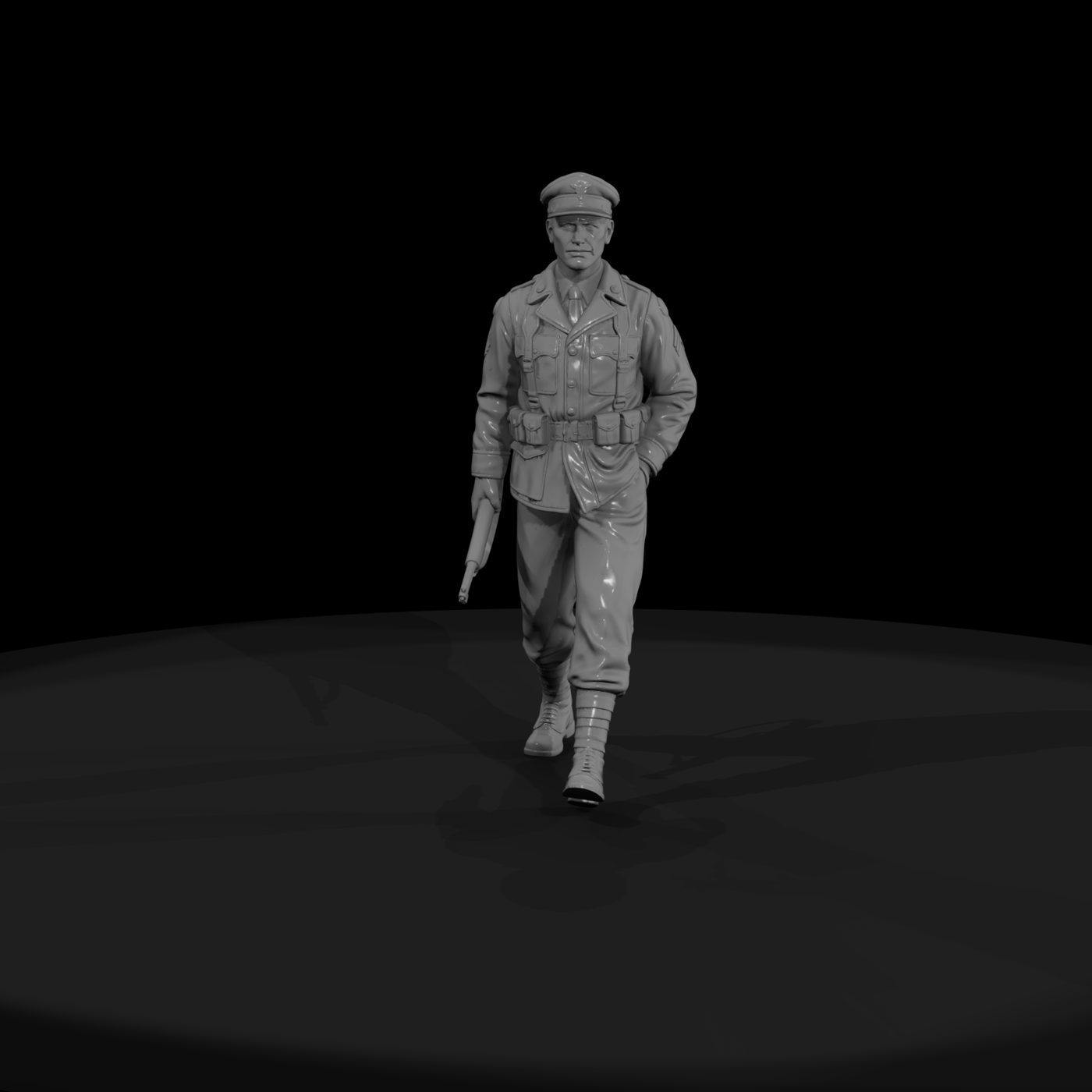 WWII American Sergeant on Patrol