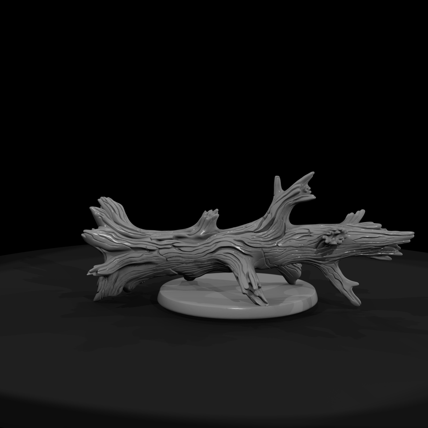 Gnarled Fallen Log