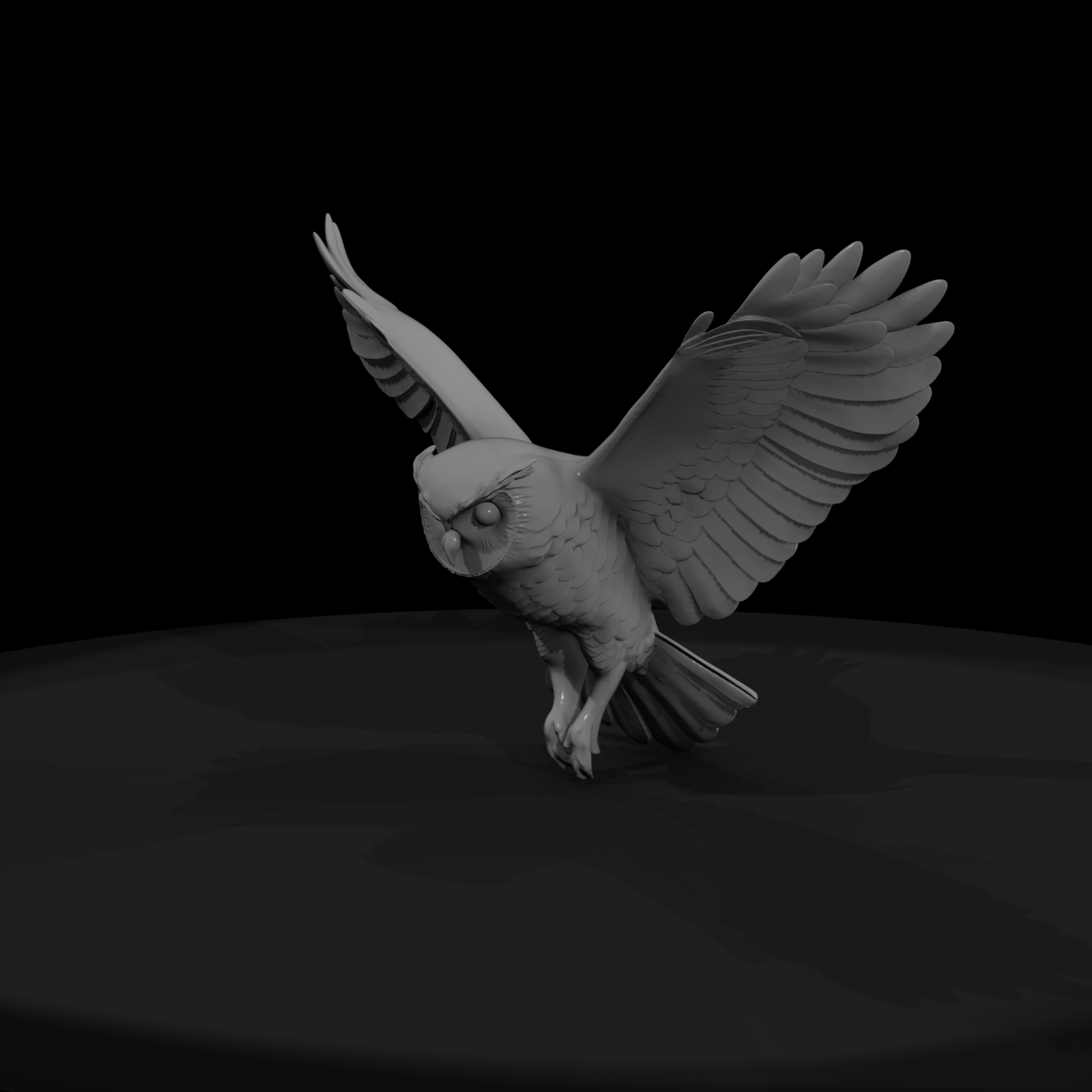 Stylized Flying Owl