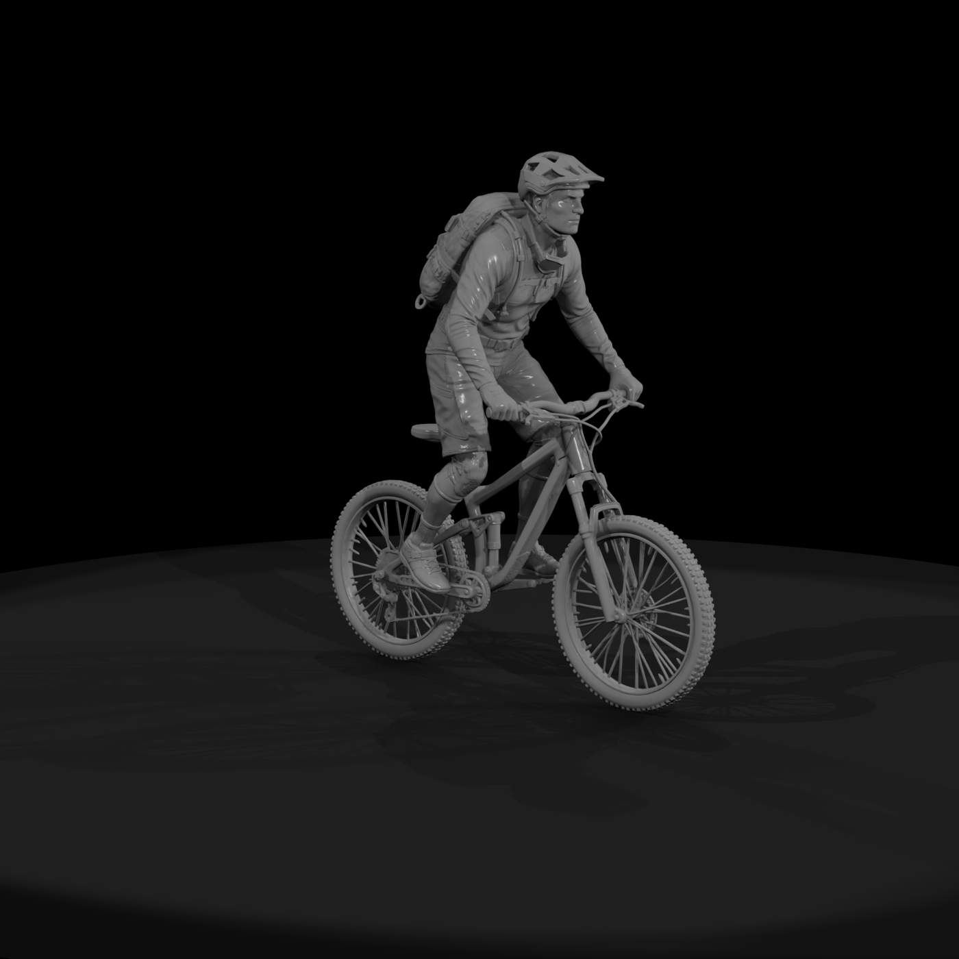 Poparc 0302 Mountain Biker Climber Alternate Pose