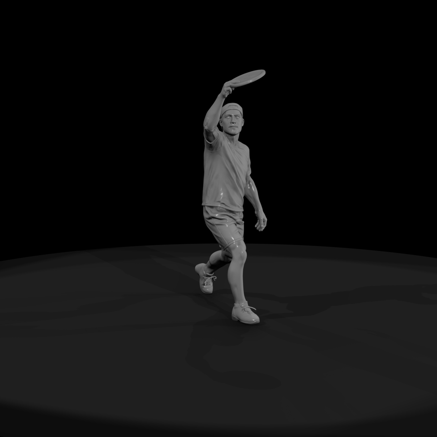 Disc Player Making a Throw