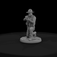 Frontier Lawman Kneeling with Energy Pistol — thumbnail 3