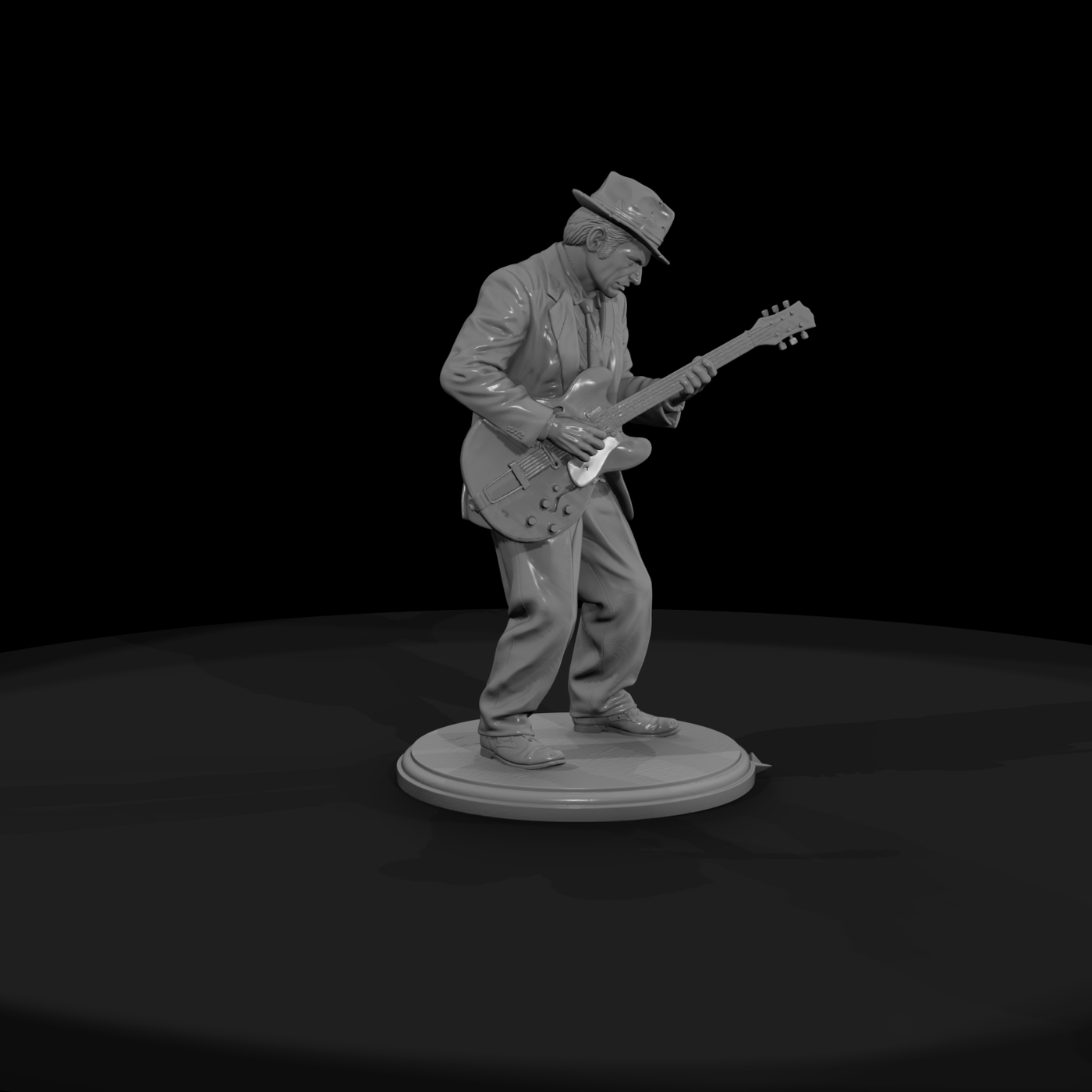 Poparc 0173 Blues Club Guitarist Alternate Pose