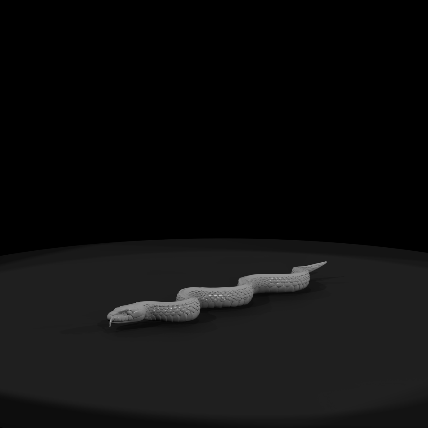 Coiled Snake Figurine — & Railway Scenery