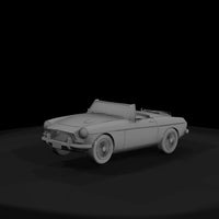 classic-convertible-sports-car-3d-printable-diorama-model-663502 — thumbnail 3