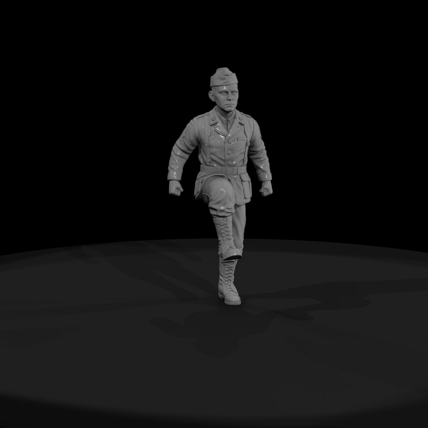 WWII American GI Advancing