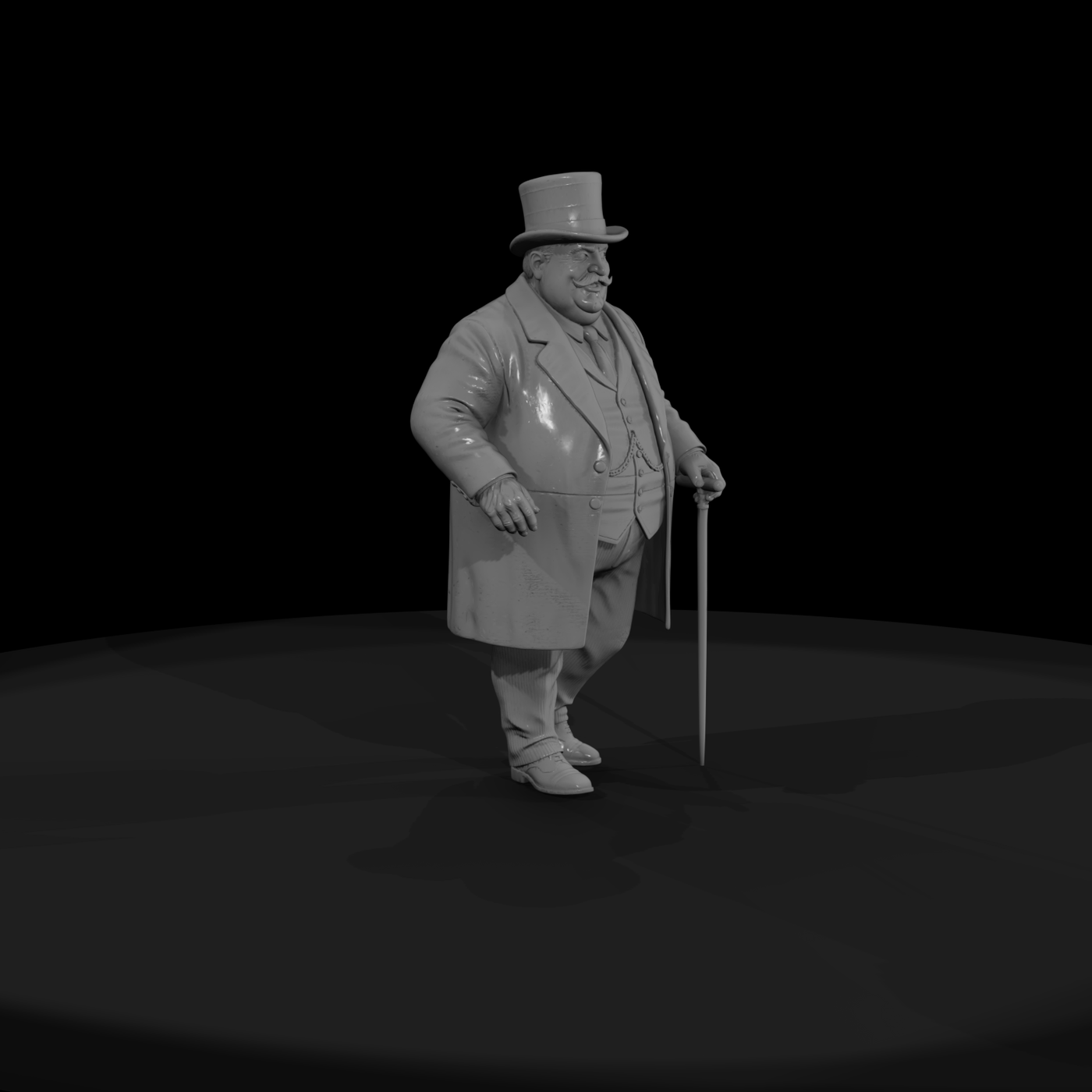 Victorian Gentleman With Cane 3