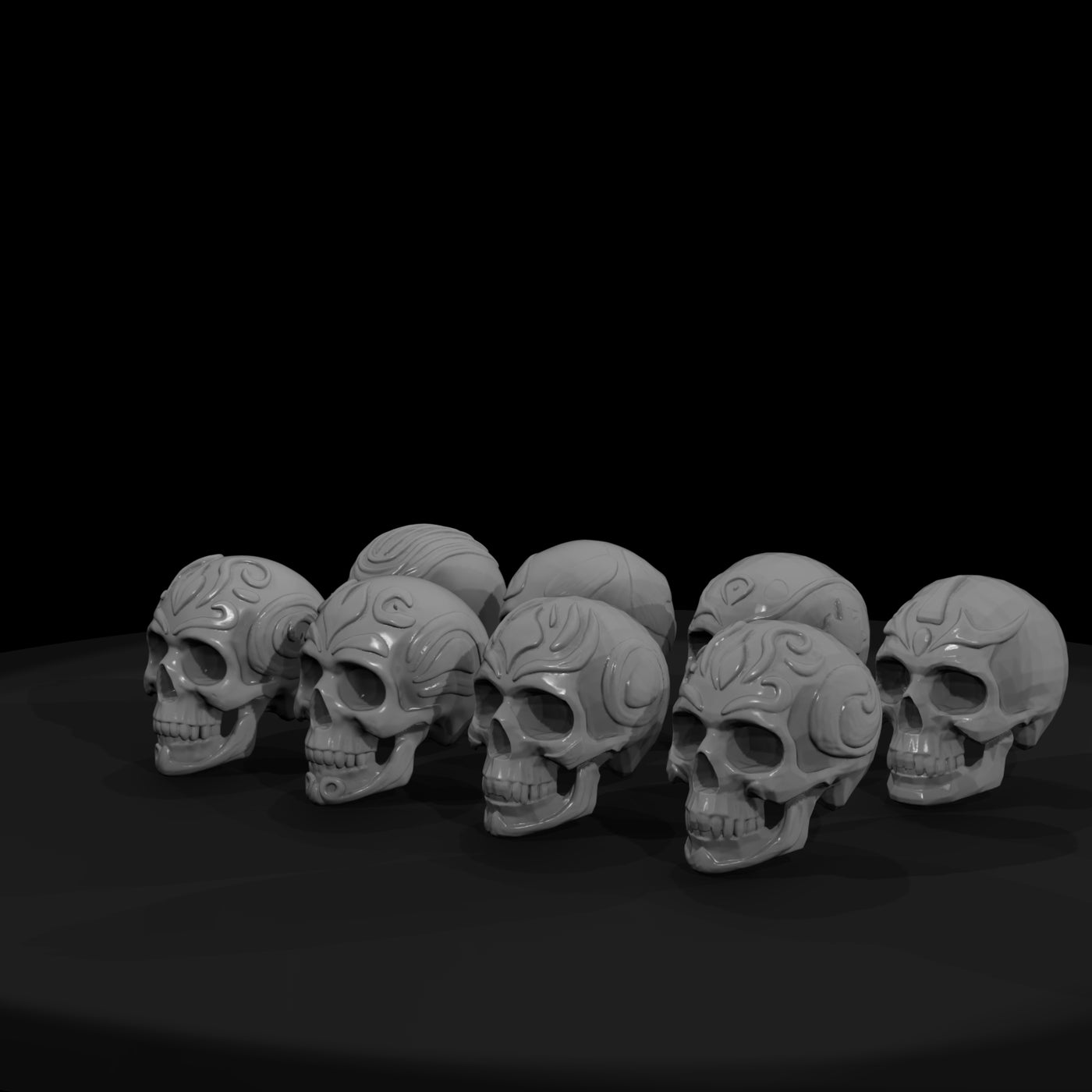 decorated-skulls