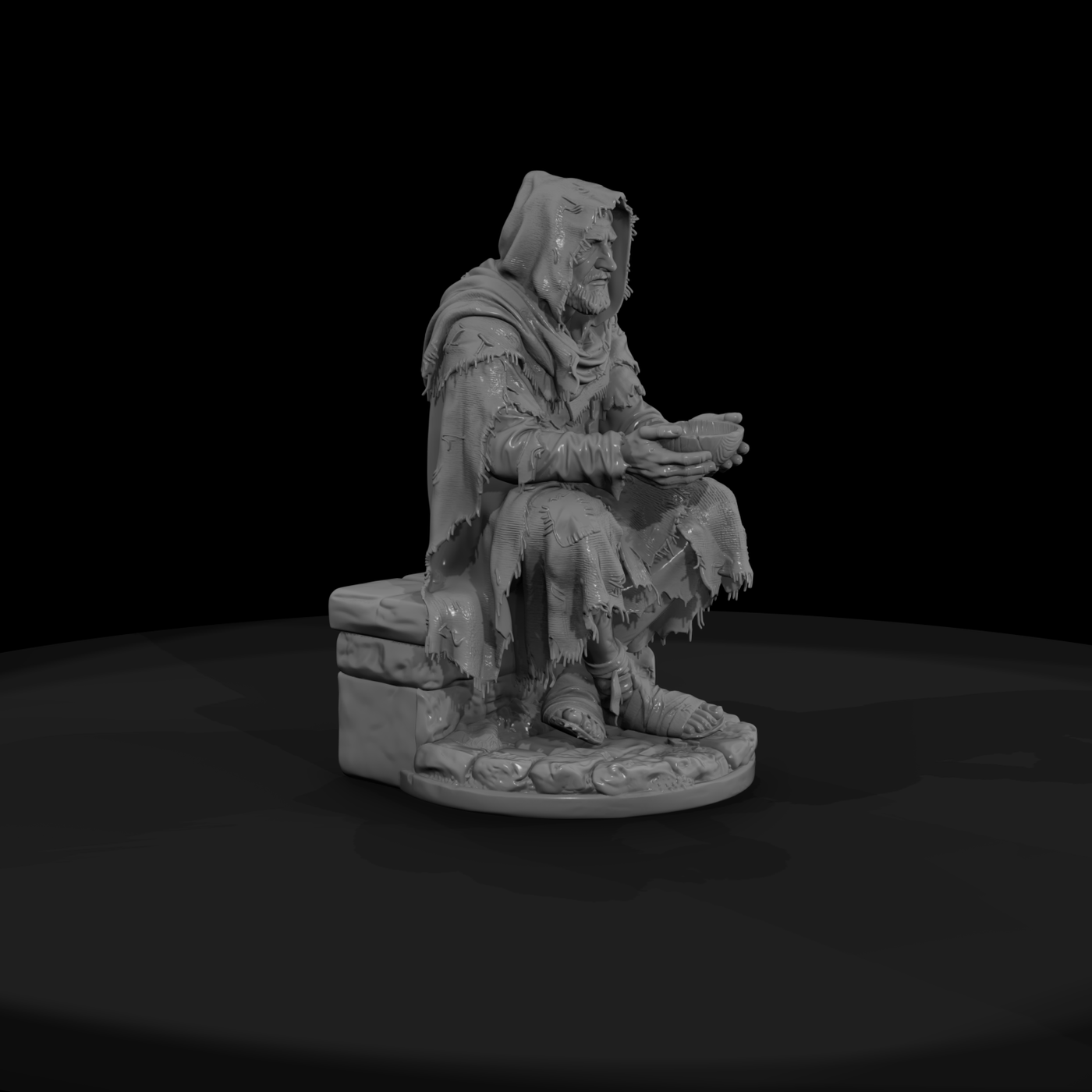Vag 001 Medieval Town Beggar