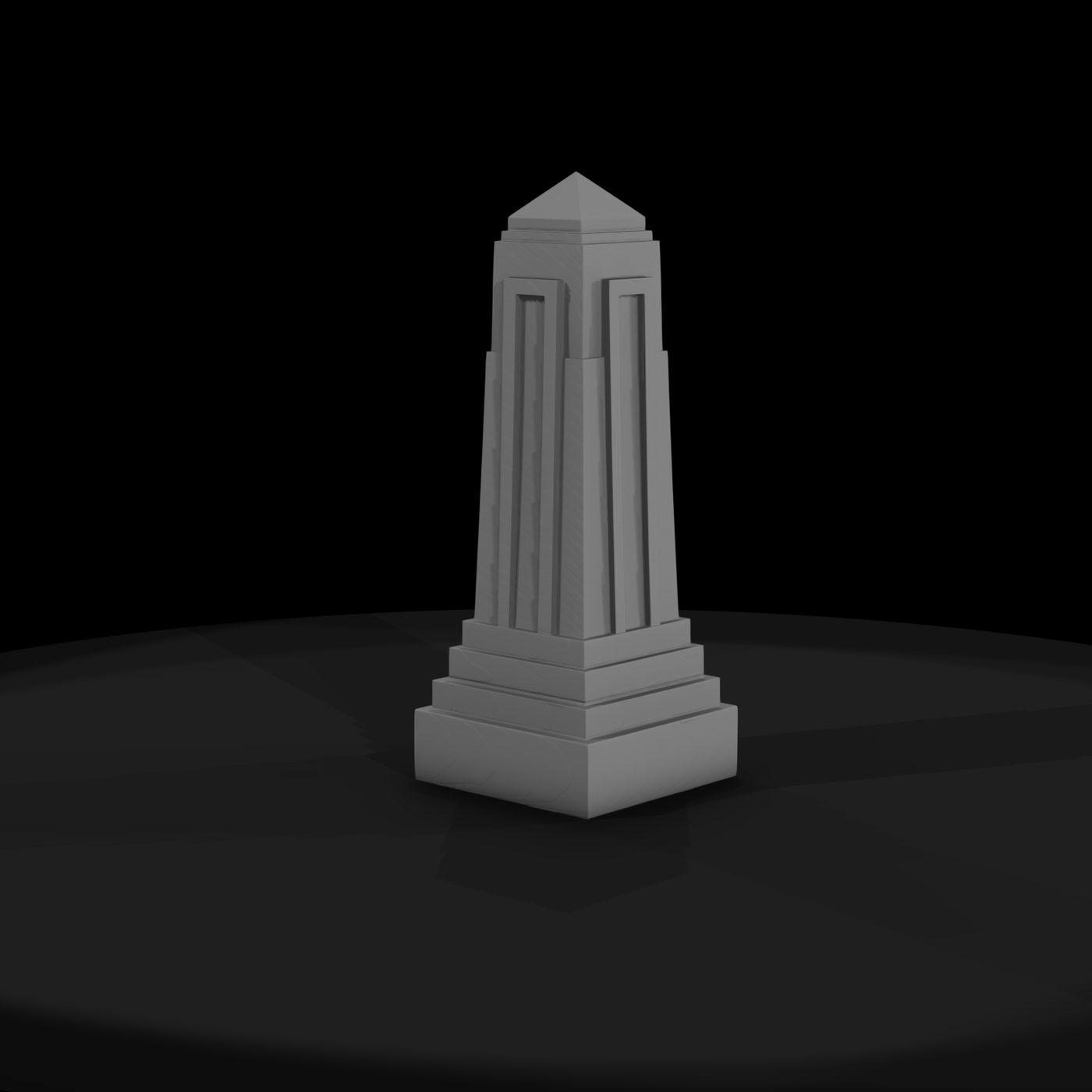 Art Deco Decorative Obelisk 3D Model 7Yrng4Zm