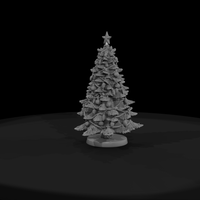 Decorated Christmas Tree with Snowman — thumbnail 3