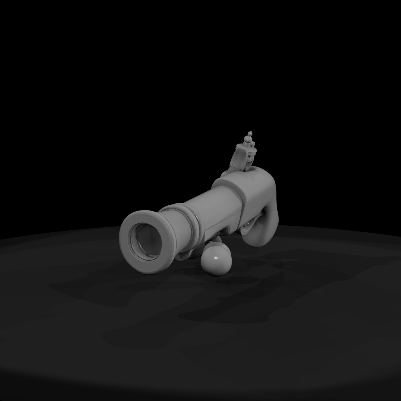Stylized Flintlock Pirate Pistol