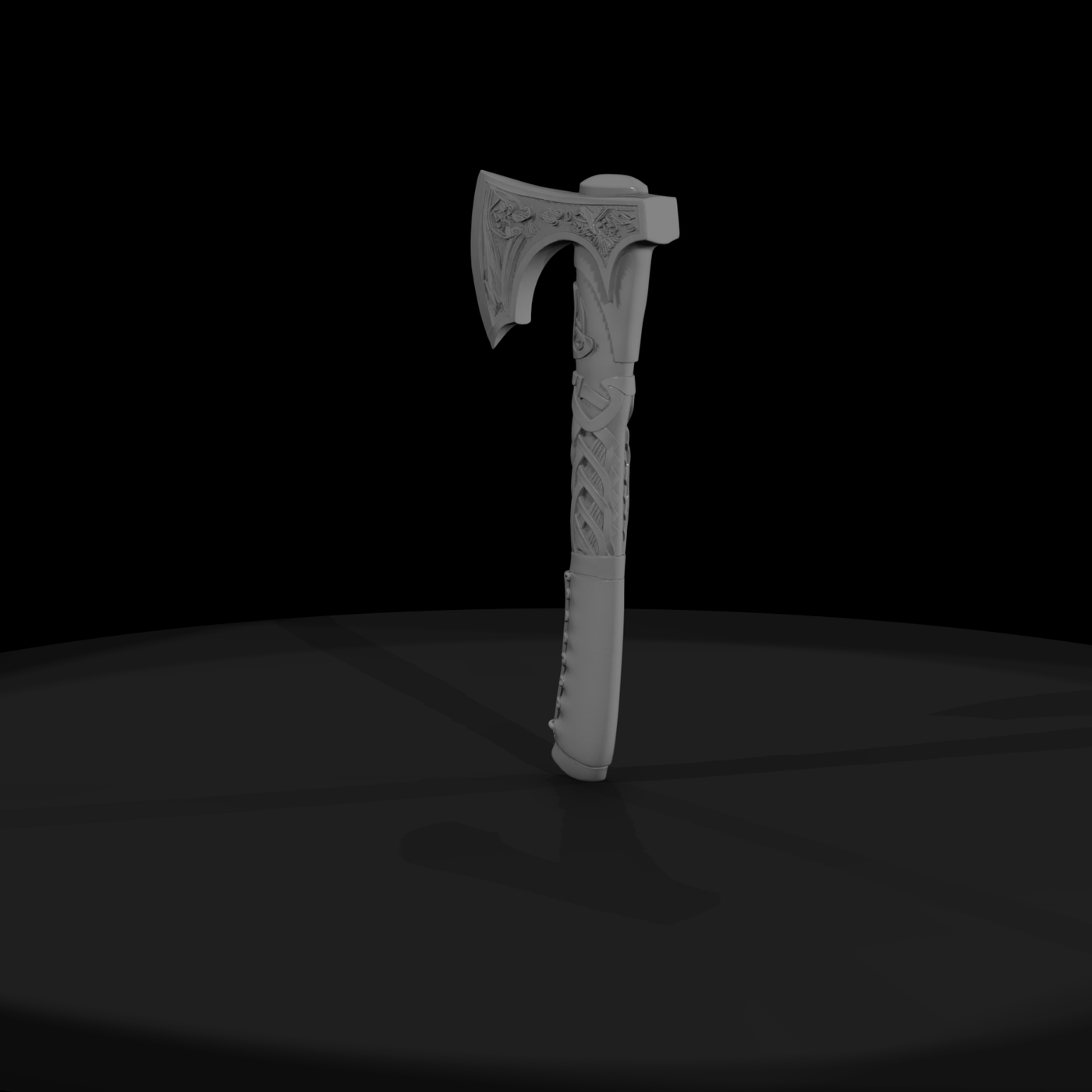 Stylized Celtic Viking Battle Axe
