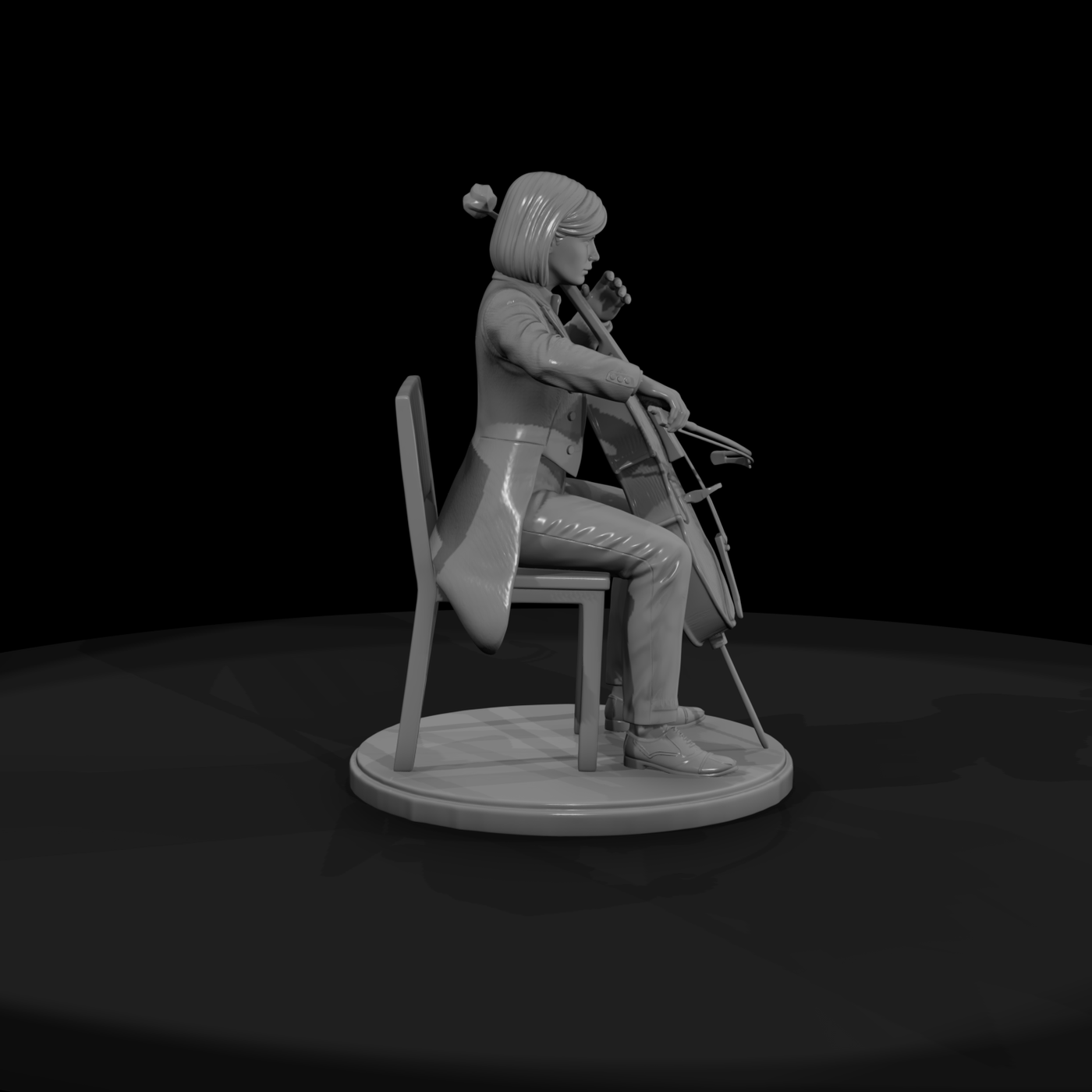 Seated Orchestra Cellist