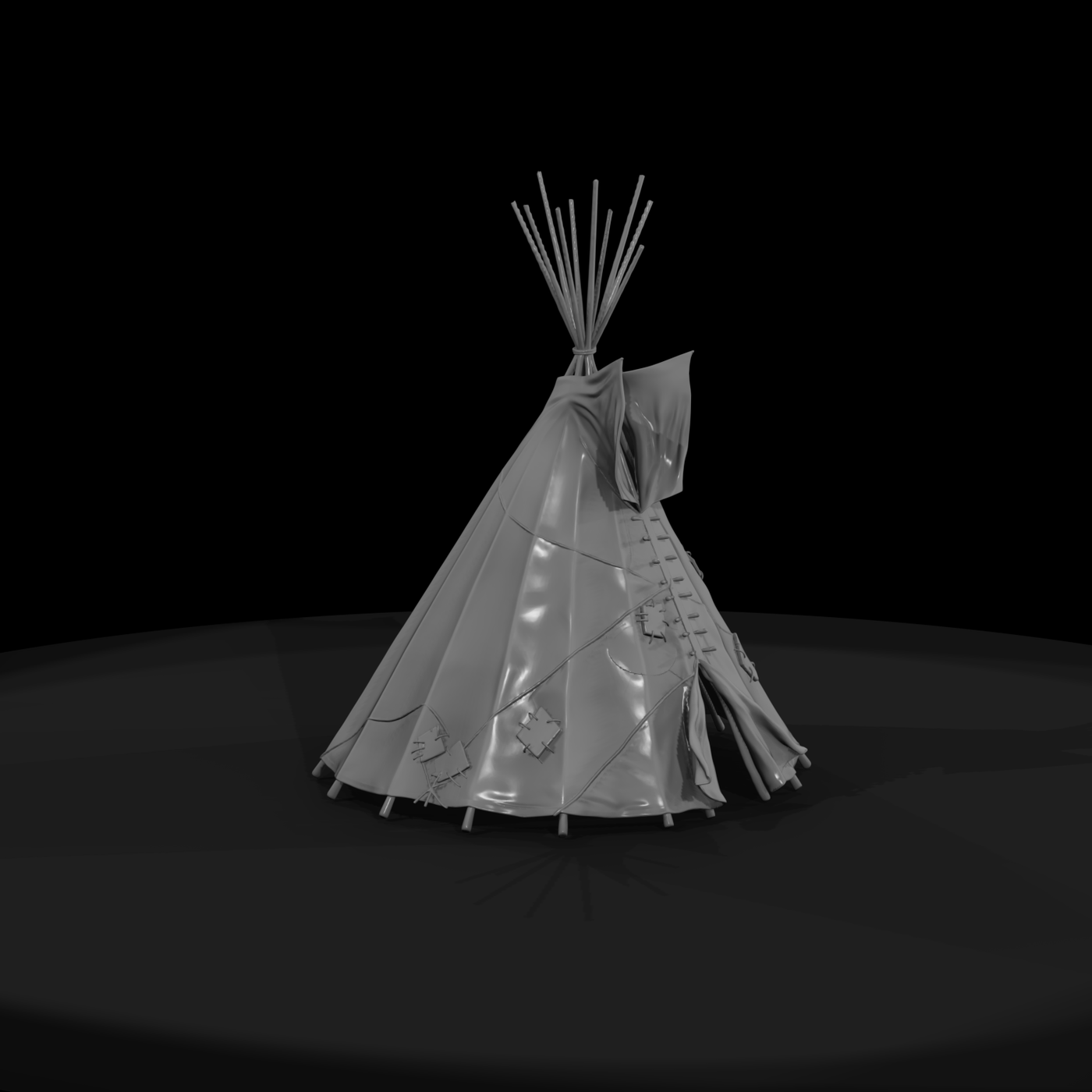 Worn Canvas Tipi
