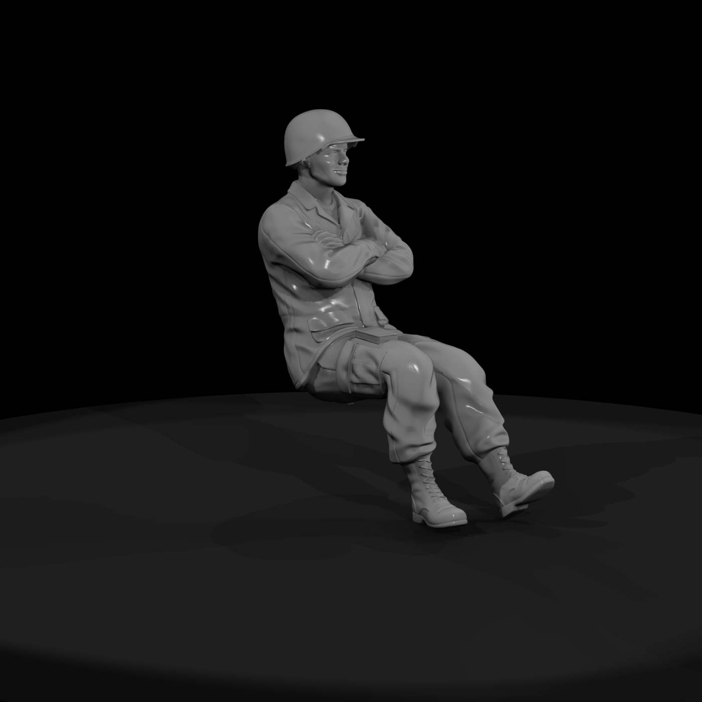 WWII US Infantry Soldier — 1940s Figure