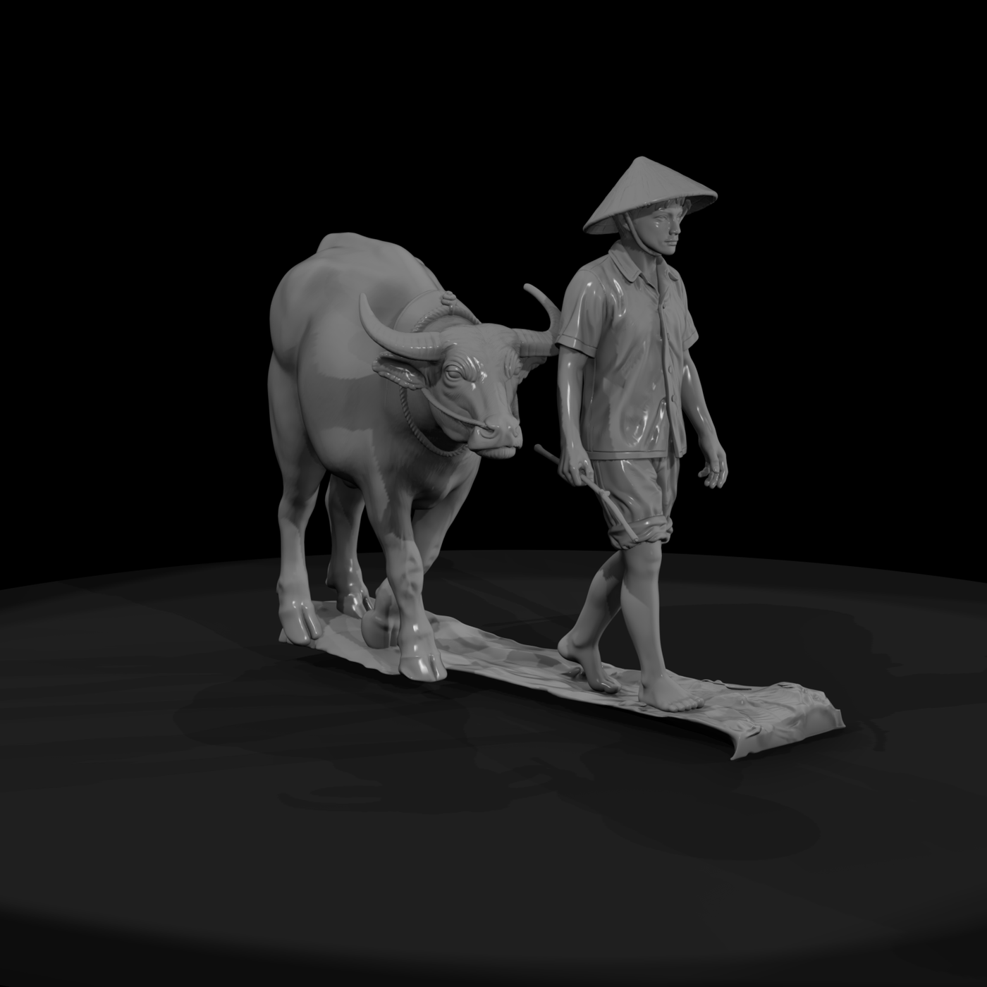Vnh 083 Civilian Water Buffalo Herder Boy