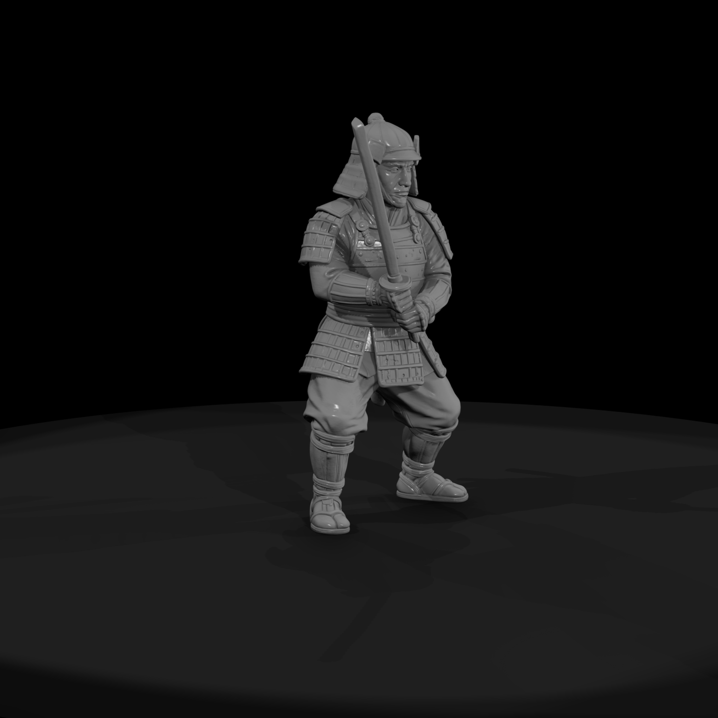 Hist 0223 Samurai Retainer Miniature Figure